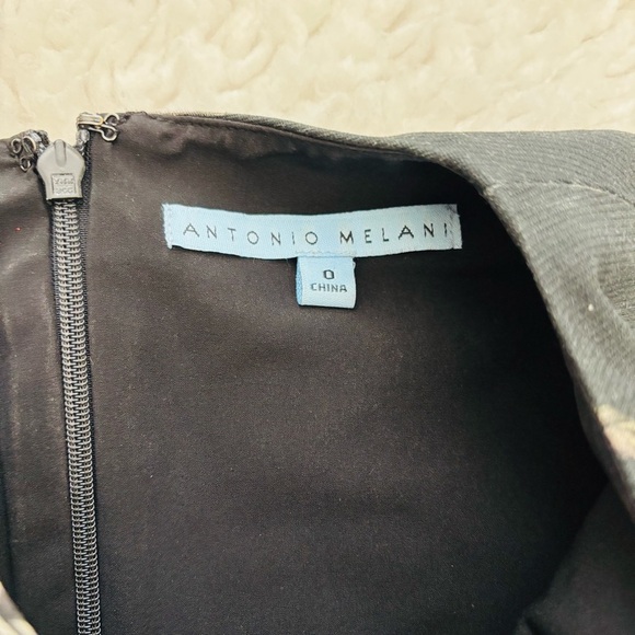 Antonio Melani Floral Black Puff Sleeve Top size 0 - Picture 11 of 15